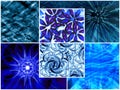 Blue collage Royalty Free Stock Photo