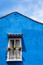 Blue Colonial Architecture Royalty Free Stock Photo