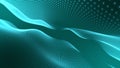 Blue color abstract trapcode form digital particle wave. Abstract motion waves from bright particles to magic electric nets in