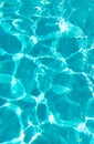 blue color background of swimming pool water with ripples in bermudas