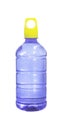 Blue color bottle isolated