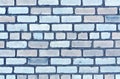 Blue color brick wall trexture.