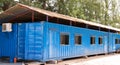 Blue color container office site