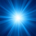 A Blue color design with a burst. EPS 8 Royalty Free Stock Photo