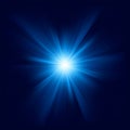 Blue color design with a burst. EPS 8 Royalty Free Stock Photo