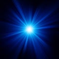 Blue color design with a burst. EPS 8 Royalty Free Stock Photo