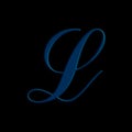 Blue color embossed 3 d illustration LETTER L , alphabet , isolated design element