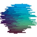 Blue color glitch texture vector illustration. Royalty Free Stock Photo