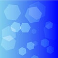 Blue color hexagon vector background Royalty Free Stock Photo