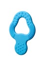 rubber baby teether aid for teething babies isolated