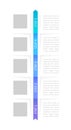 Blue color palette infographic chart design template