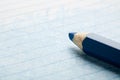 Blue color pencil with coloring Royalty Free Stock Photo