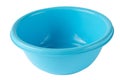 Blue color Plastic bowl isolated