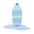 Blue color purified water bottle