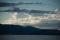 Landscape seascape montanhas mar sea paisagem nuvens azul Royalty Free Stock Photo