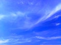 The blue color of sky looking very attractive and beautiful with shades of clouds