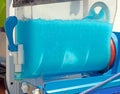 Blue color slush brink sold on local fair Royalty Free Stock Photo