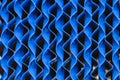 Blue color texture rhombic structure ventilation cooling pad or honeycomb filter evaporator paper cooling for reduce air