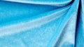 Blue color velvet fabric texture Royalty Free Stock Photo