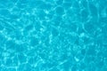 Blue color water in swimming pool Royalty Free Stock Photo