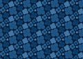 Blue colored flower pattern design wallpaper background Royalty Free Stock Photo