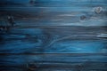 Blue colored old rustic wooden surface, which can be used as a photo background Royalty Free Stock Photo