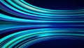 Blue colorful abstract background with animation moving of lines for fiber optic network Royalty Free Stock Photo