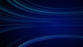 Blue colorful abstract background with animation moving of lines for fiber optic network.