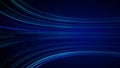 Blue colorful abstract background with animation moving of lines for fiber optic network.