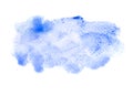 Blue colorful abstract hand draw watercolour Royalty Free Stock Photo