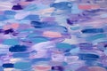 Blue colorful abstract oil painting pattern on canvas as background