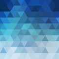 blue colorful triangular background. polygonal style. layout for advertising. presentation template. eps 10 Royalty Free Stock Photo