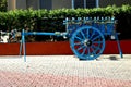 Blue colour bullock cart