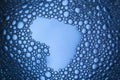 Oil and soap bubbles macro photography Royalty Free Stock Photo