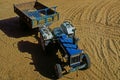 Blue coloured Transport-farmer tractor trailer Pushkar soil and send Rajasthan