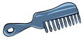 Blue comb, illustration, vector