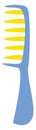 Blue comb, icon Royalty Free Stock Photo