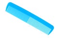 Blue comb isolated on white background Royalty Free Stock Photo