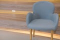 blue fabric chair in living room Royalty Free Stock Photo