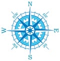 Blue compass