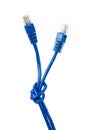 Blue Computer Cable Royalty Free Stock Photo