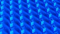 Blue Computer Grid Block Pattern Vibrant Retro Data Technology Internet Network