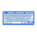 Blue Computer Keyboard with Standard Layout and Function Keys Royalty Free Stock Photo