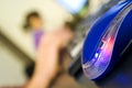 Blue computer mouse detailed Royalty Free Stock Photo