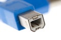 Blue Computer USB 2.0 cable Royalty Free Stock Photo