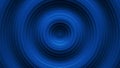 Blue concentric rings with ripple effect 3D render illustration Royalty Free Stock Photo