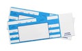 Blue Concert Tickets Royalty Free Stock Photo