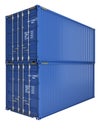 Blue containers Royalty Free Stock Photo