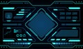 Blue control panel abstract Technology Interface HUD