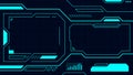 Blue control panel abstract Technology Interface hud